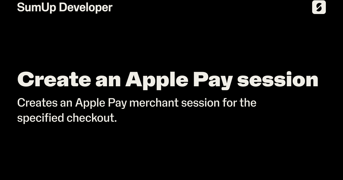 Checkouts | SumUp Developer