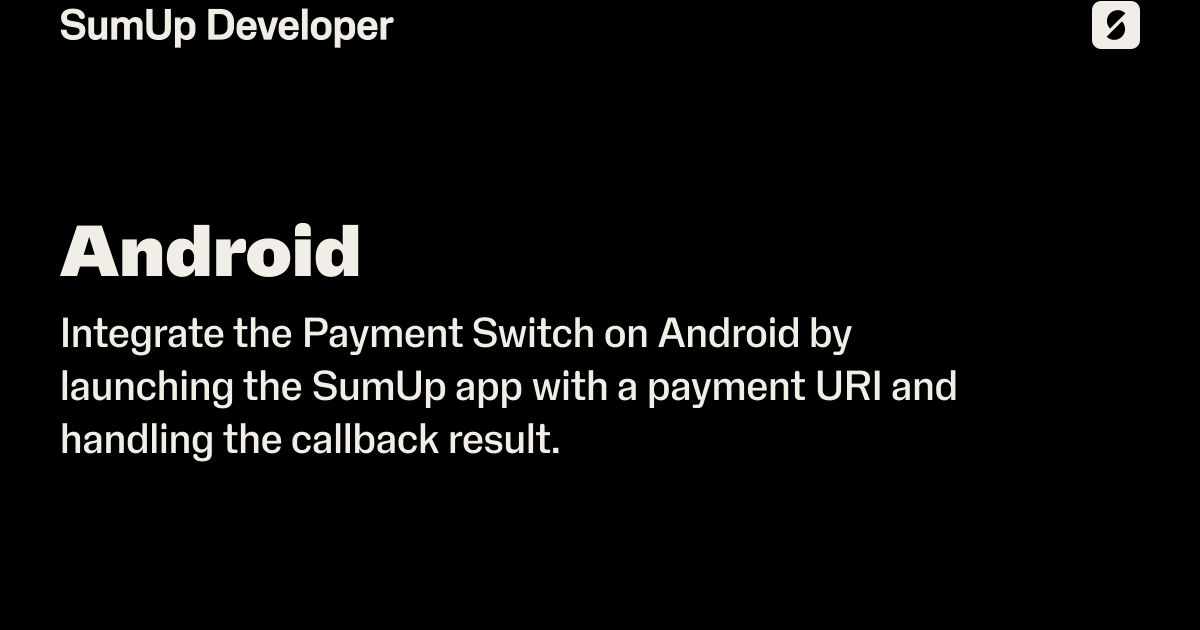 Android | SumUp Developer