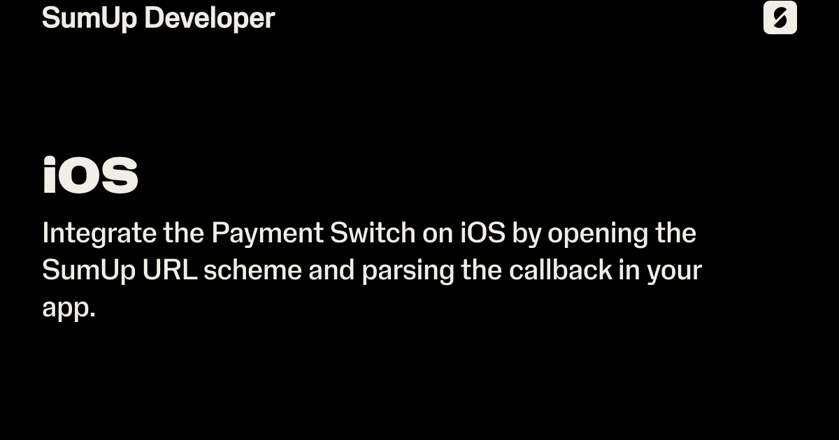 iOS | SumUp Developer